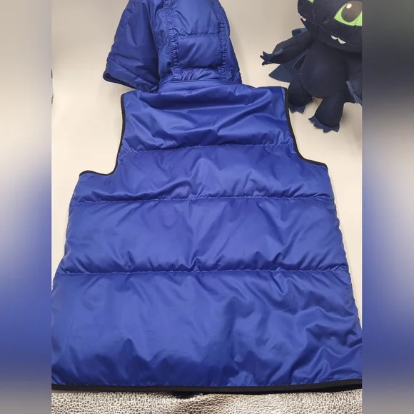 Burberry Down Puffer Vest & removable hood Size 8Y - Picture 5 of 10